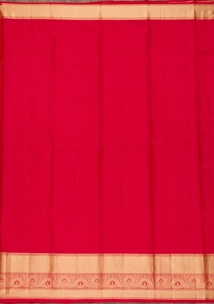 Red Zariwork Pure Silk Saree