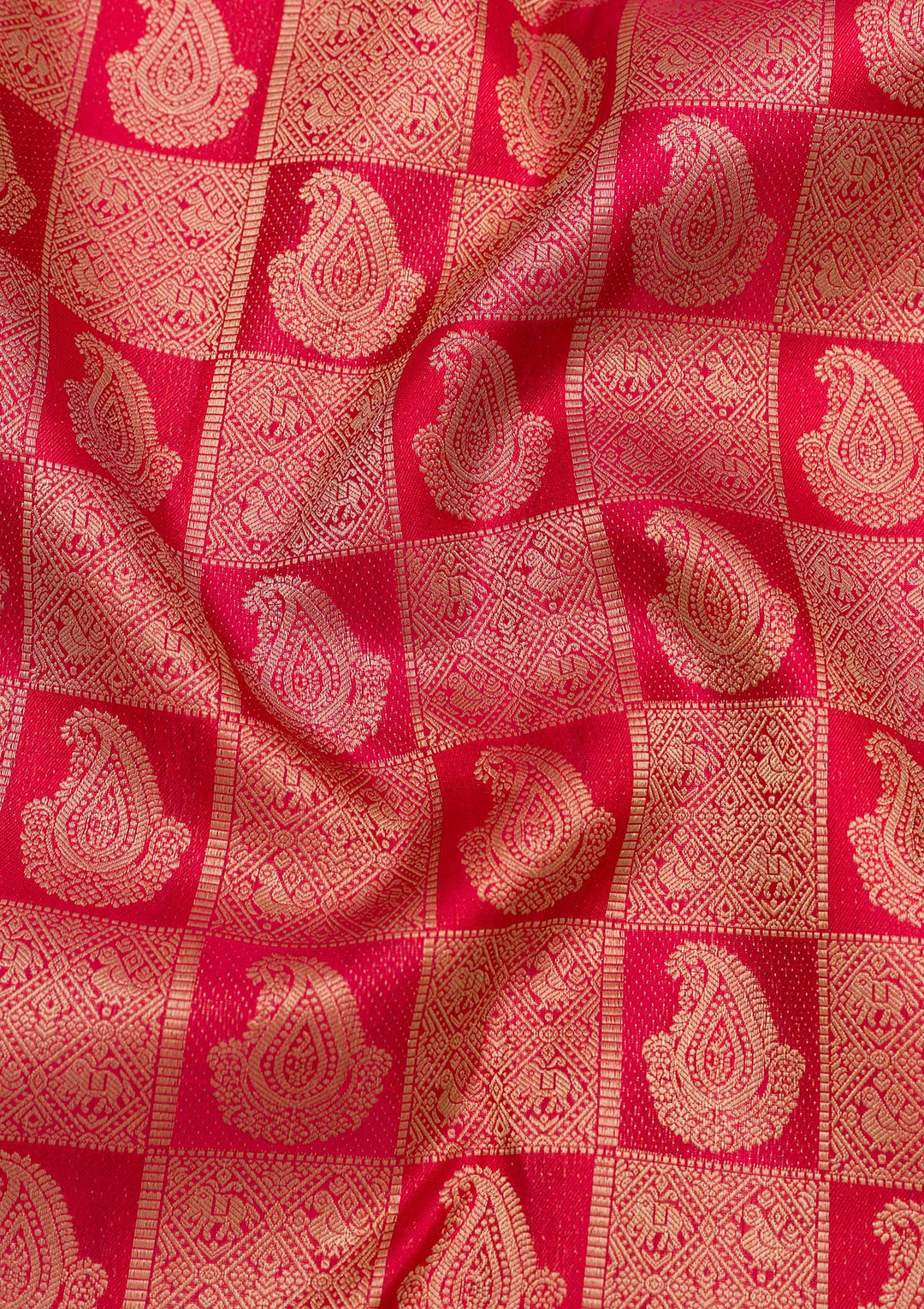 Red Zariwork Kanjivaram Pure Silk Saree