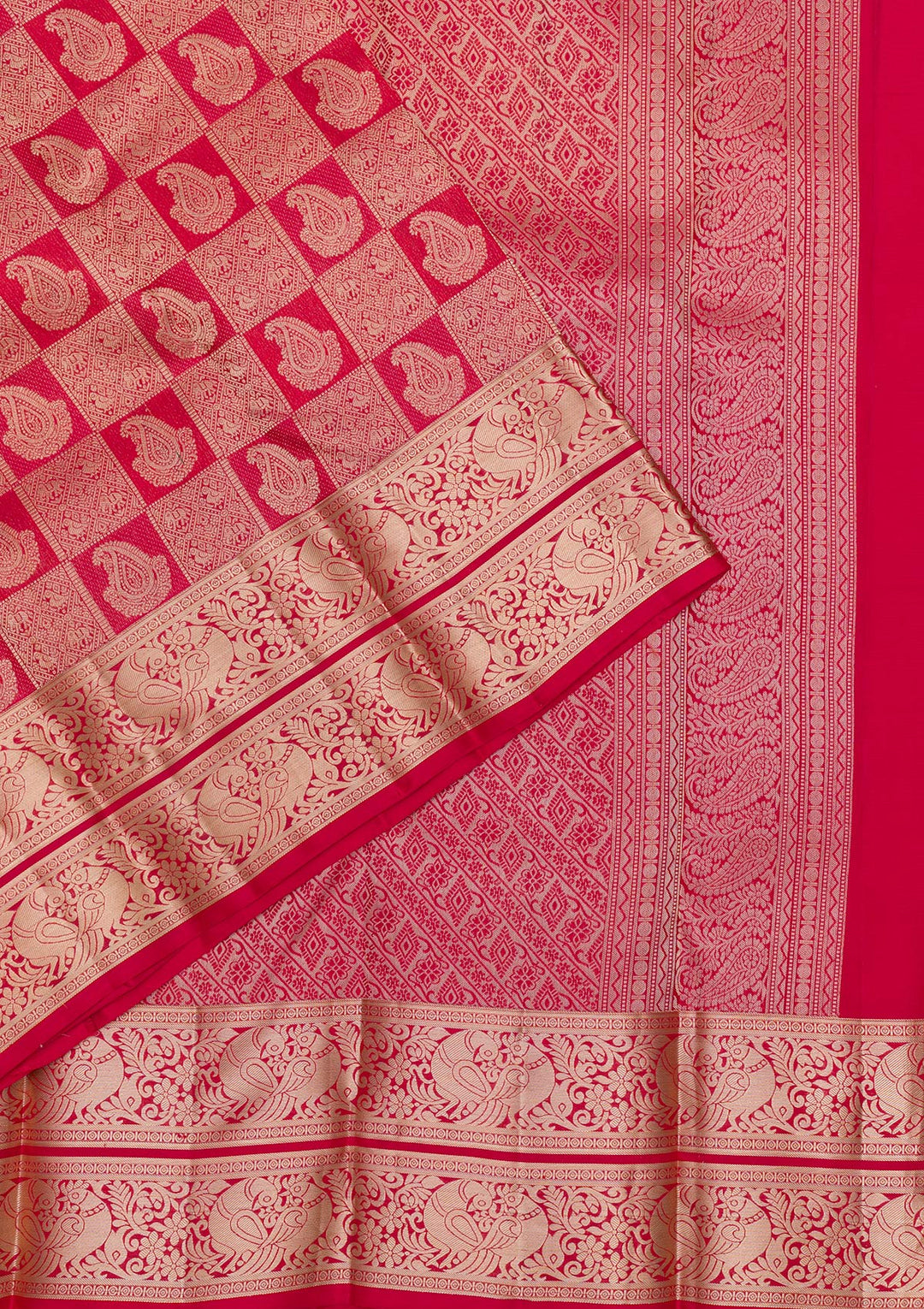 Red Zariwork Kanjivaram Pure Silk Saree