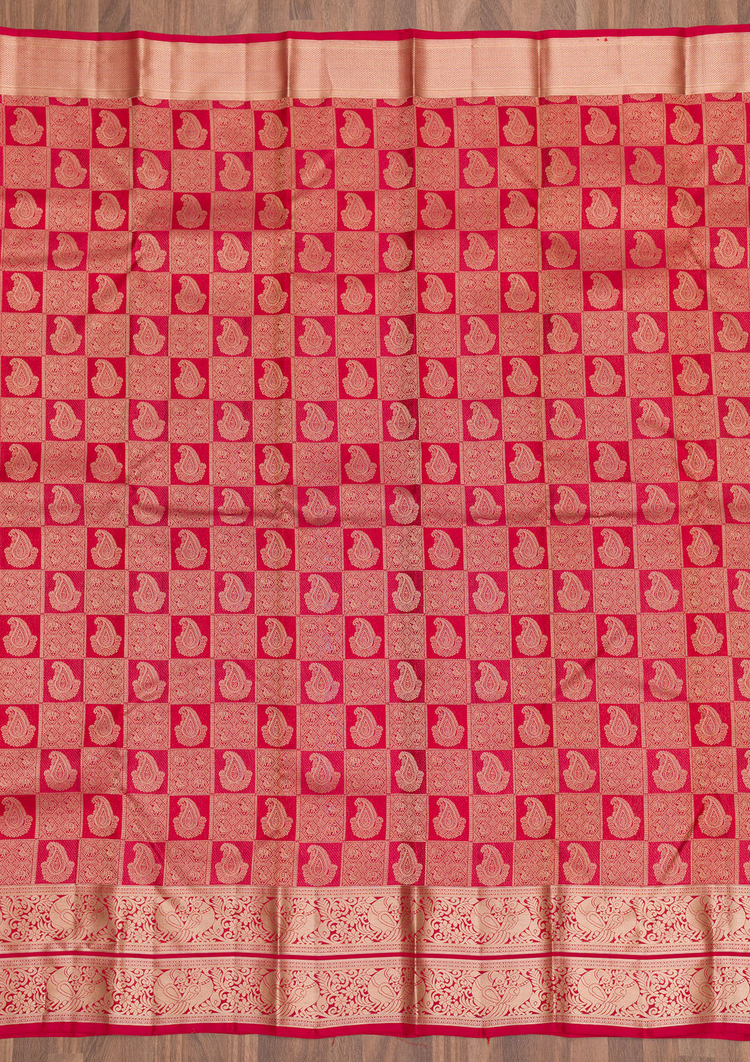 Red Zariwork Kanjivaram Pure Silk Saree