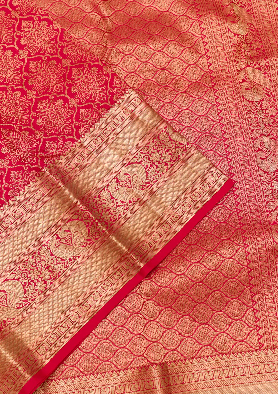 Red Zariwork Banarasi Pure Silk Saree