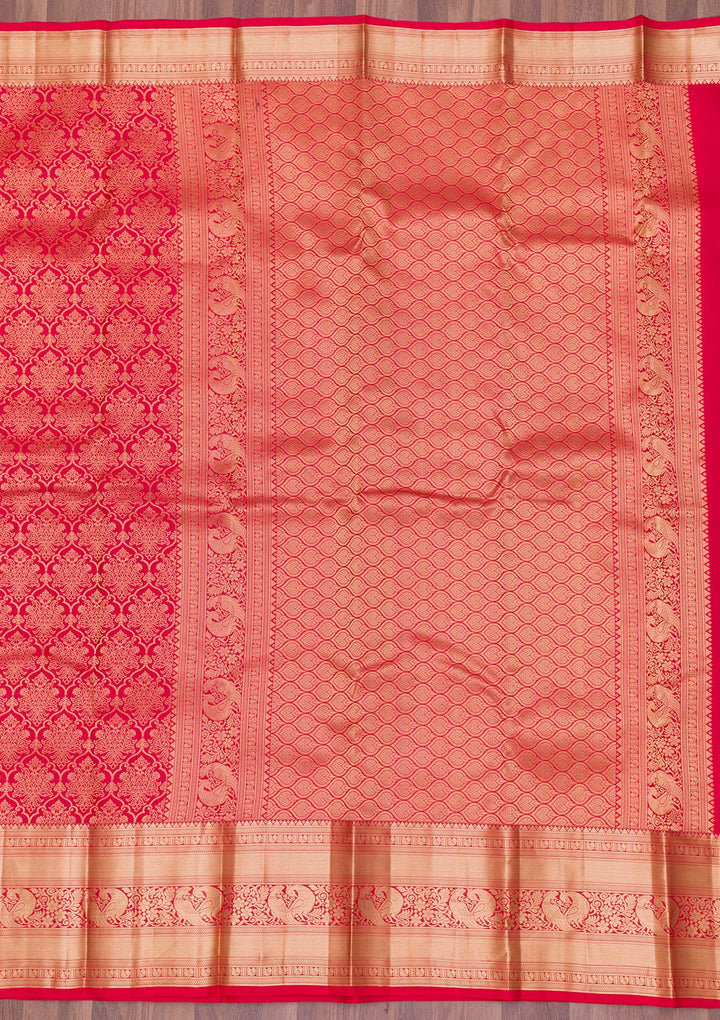 Red Zariwork Banarasi Pure Silk Saree