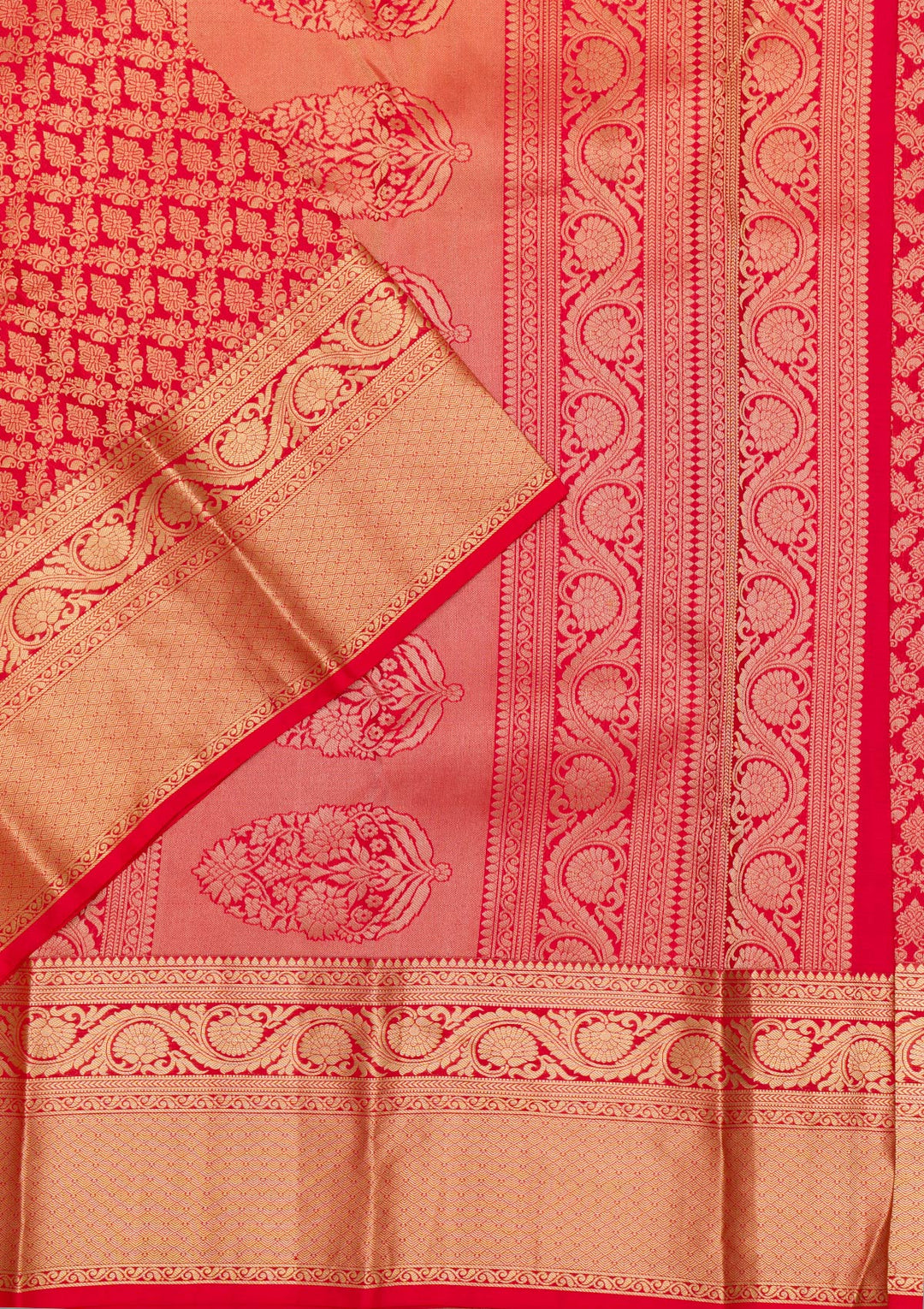 Red Zariwork Banarasi Pure Silk Saree