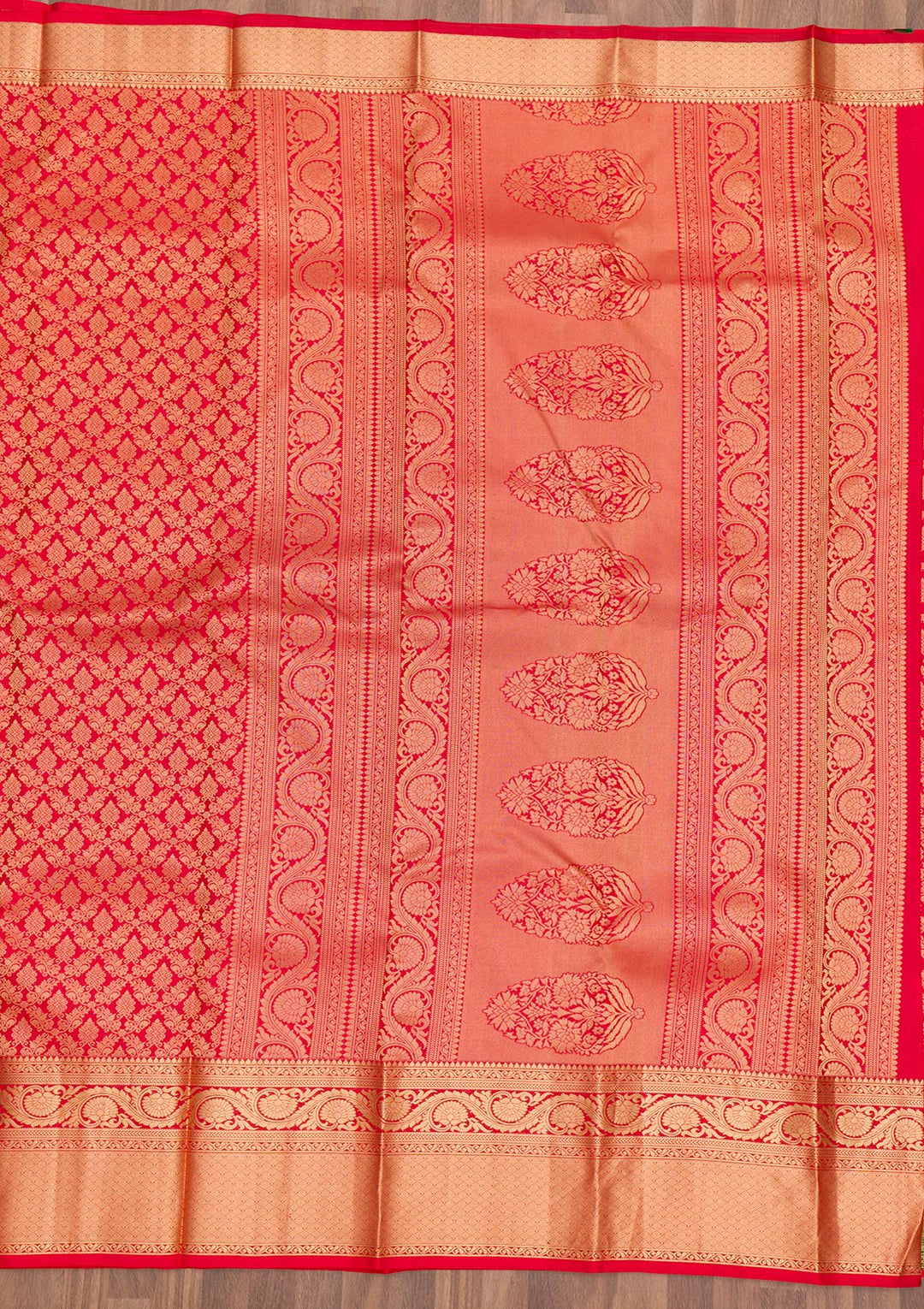 Red Zariwork Banarasi Pure Silk Saree
