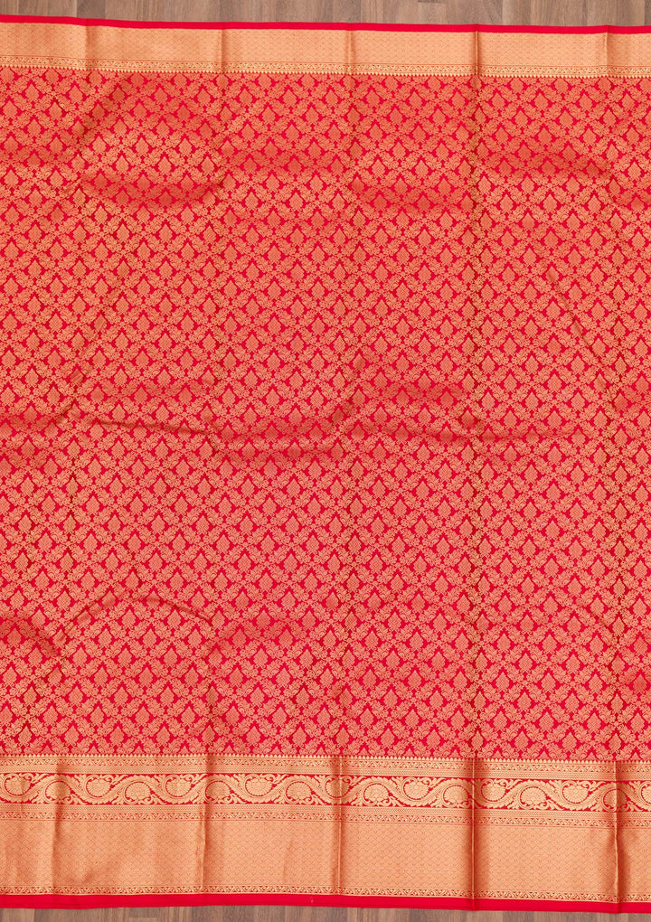 Red Zariwork Banarasi Pure Silk Saree
