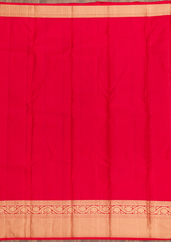 Red Zariwork Banarasi Pure Silk Saree