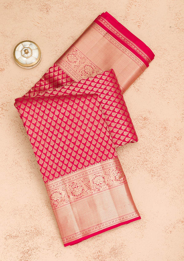 Red Zariwork Pure Silk Saree