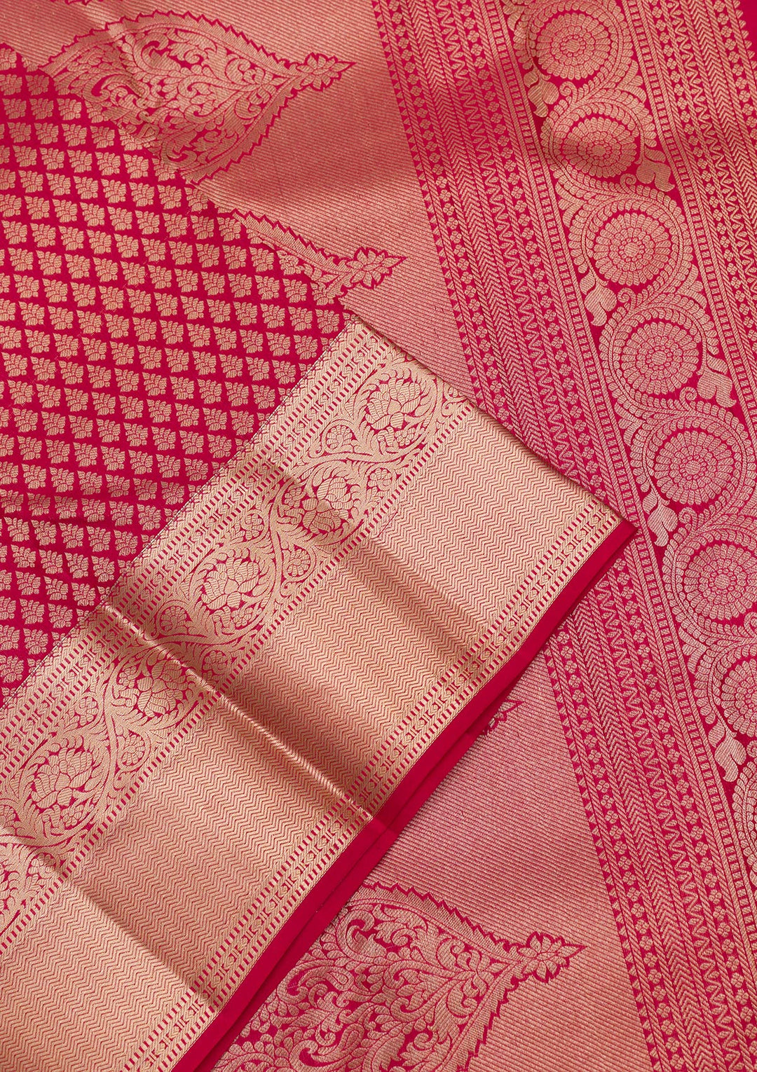 Red Zariwork Pure Silk Saree