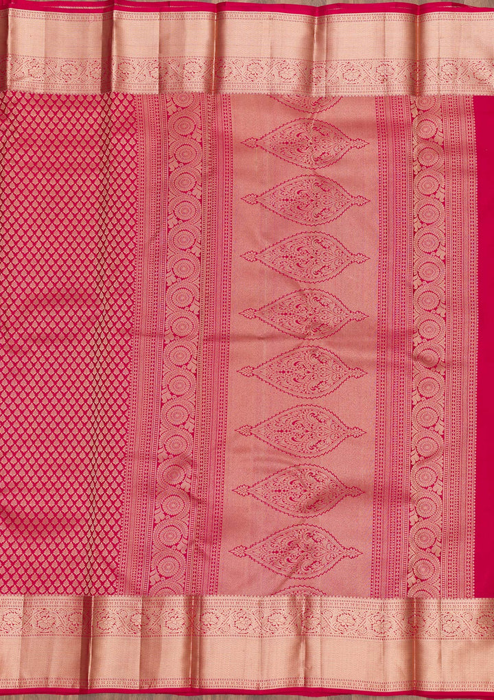 Red Zariwork Pure Silk Saree