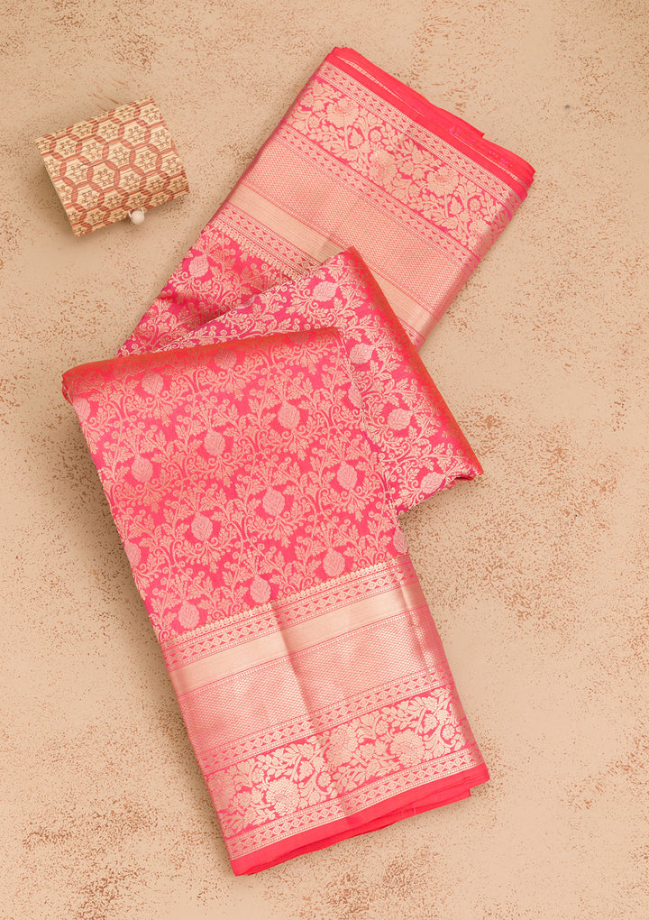 Red Zariwork Kanjivaram Pure Silk Saree