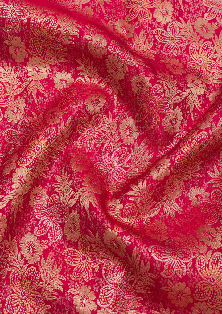 Red Zariwork Pure Silk Saree