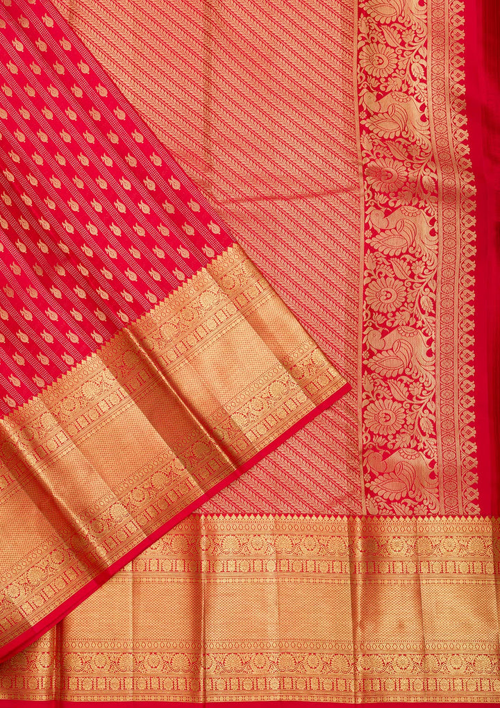 Red Zariwork Kanjivaram Pure Silk Saree