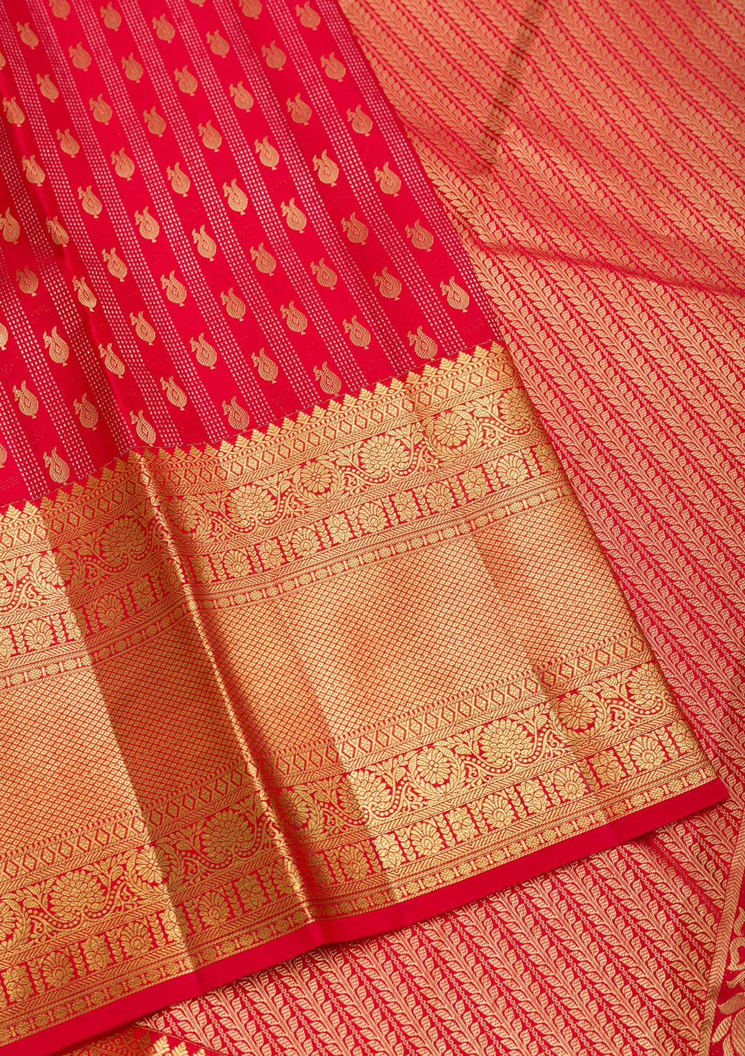 Red Zariwork Kanjivaram Pure Silk Saree