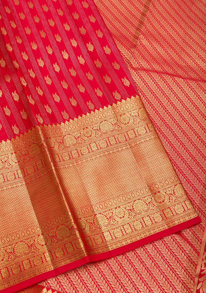 Red Zariwork Kanjivaram Pure Silk Saree