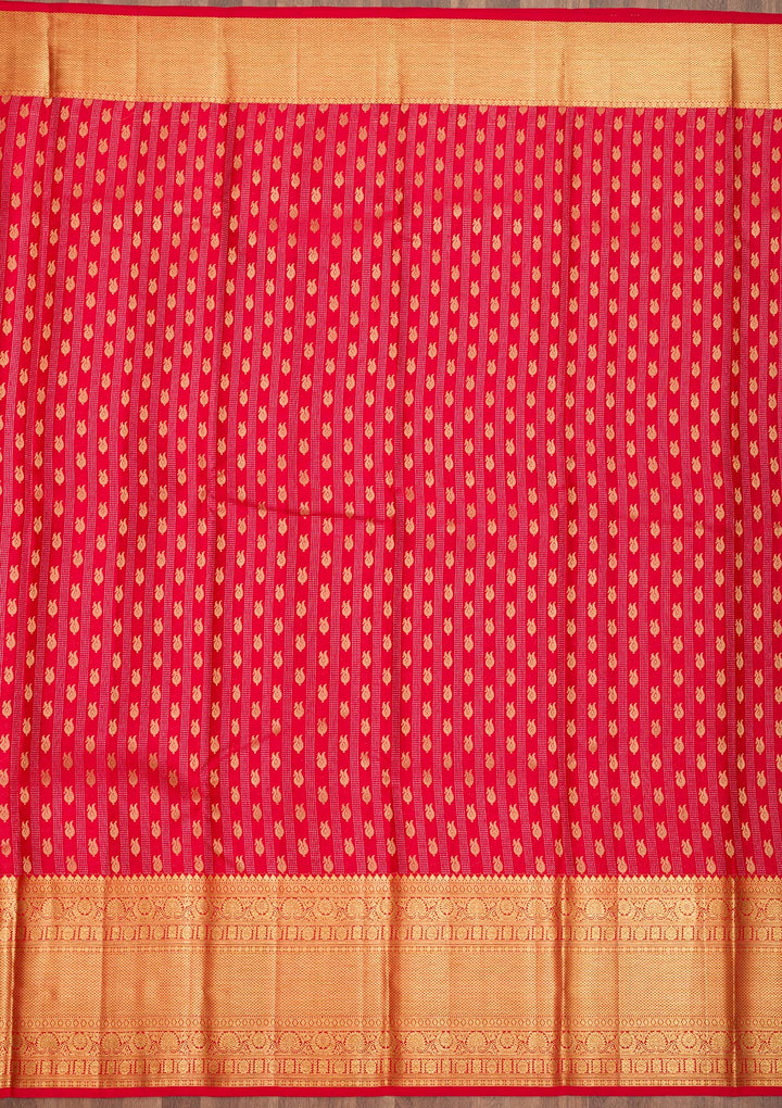 Red Zariwork Kanjivaram Pure Silk Saree