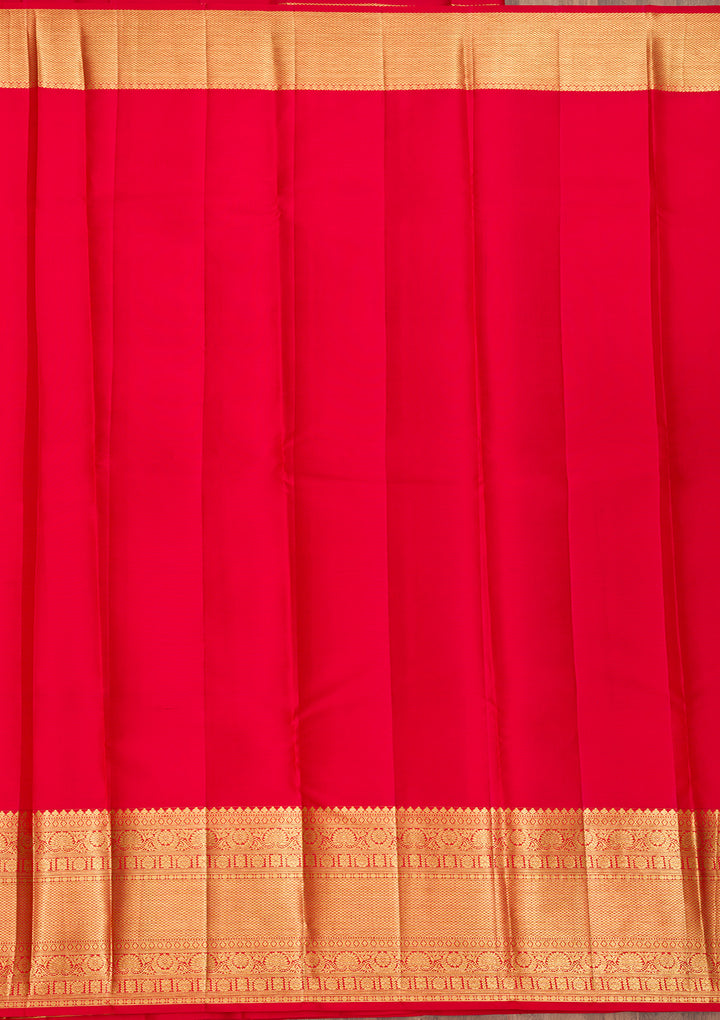 Red Zariwork Kanjivaram Pure Silk Saree