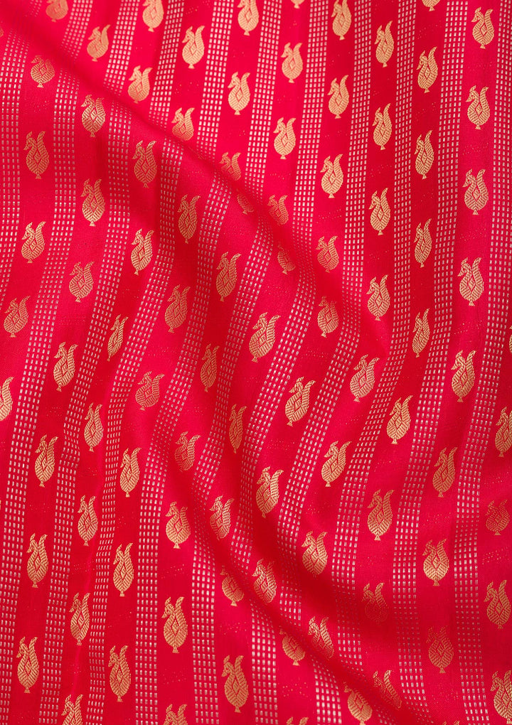 Red Zariwork Kanjivaram Pure Silk Saree