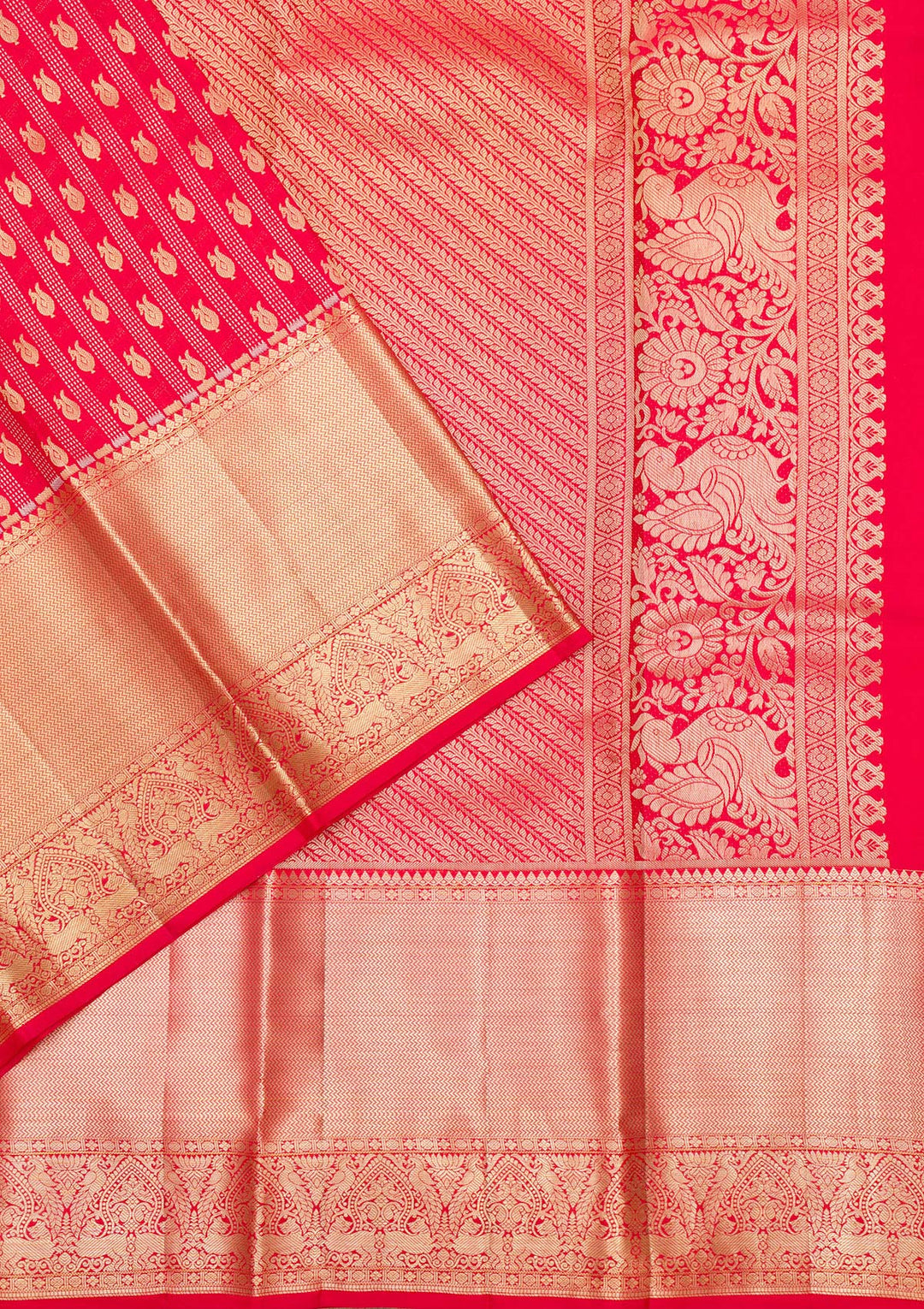 Red Zariwork Pure Silk Saree
