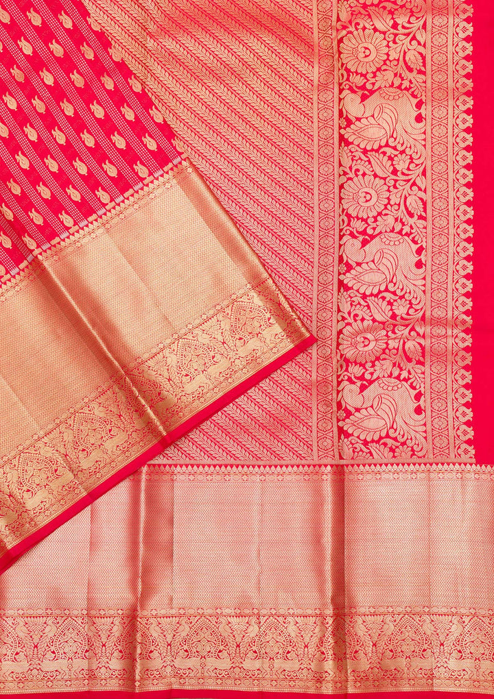 Red Zariwork Pure Silk Saree