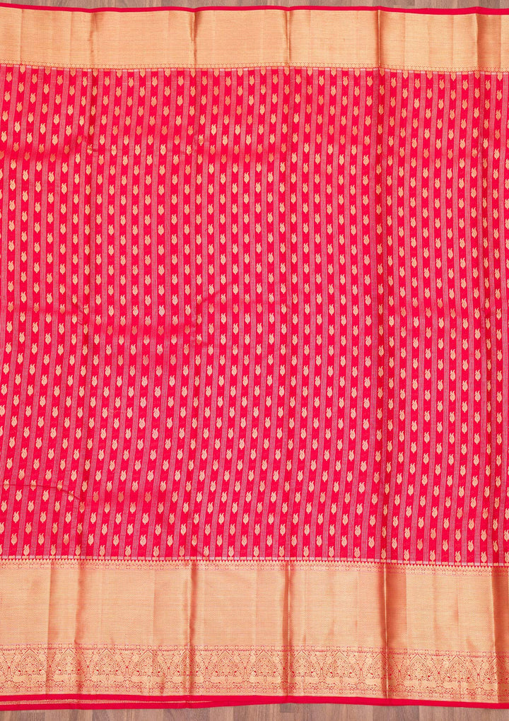 Red Zariwork Pure Silk Saree