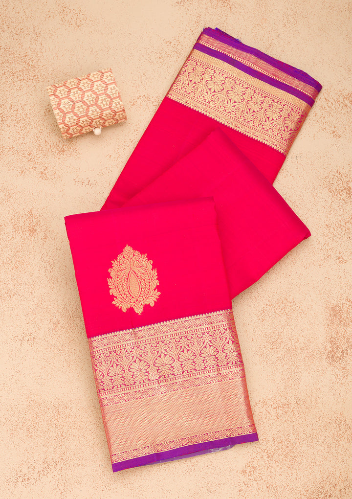 Red Zariwork Banarasi Pure Silk Saree