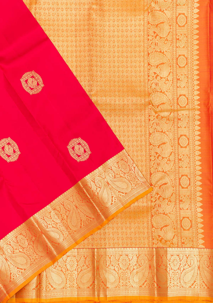 Red Zariwork Banarasi Pure Silk Saree