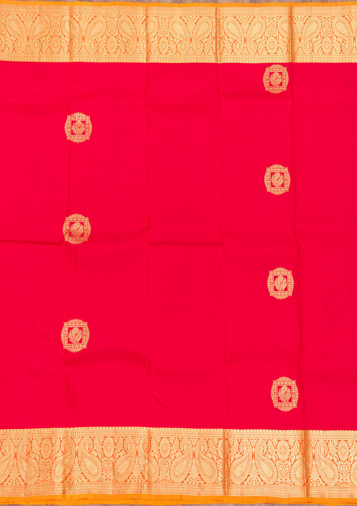 Red Zariwork Banarasi Pure Silk Saree