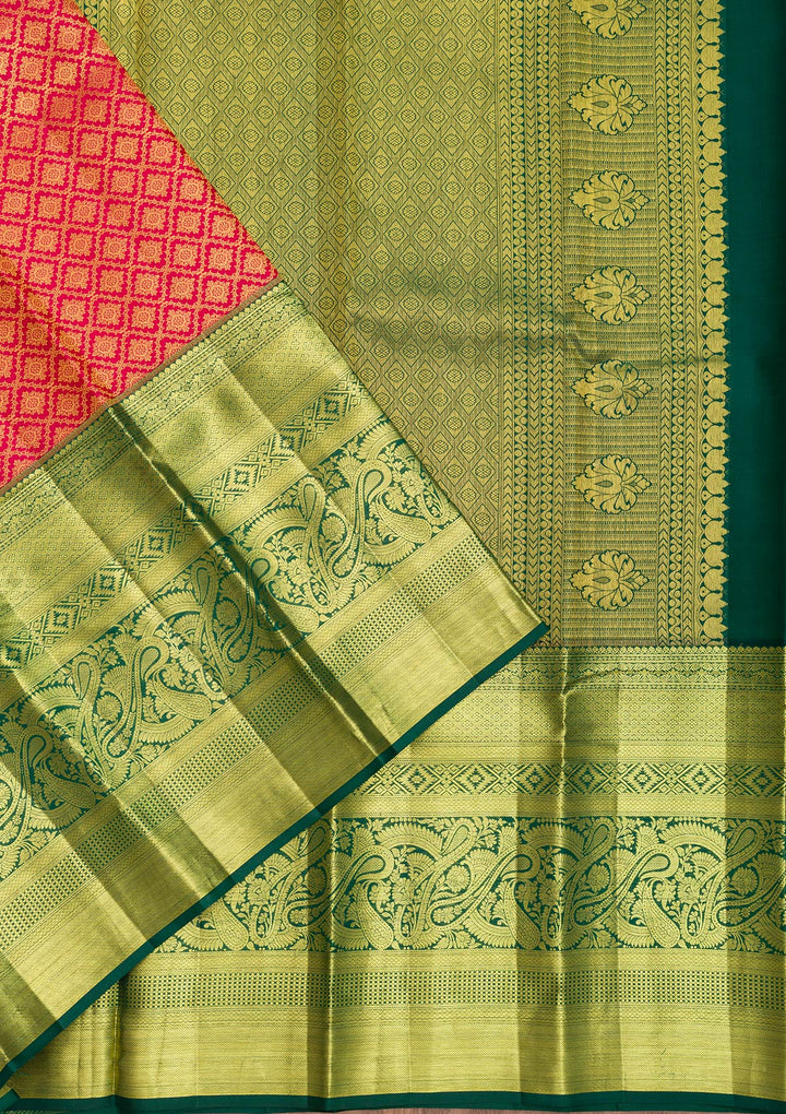 Red Zariwork Pure Silk Saree