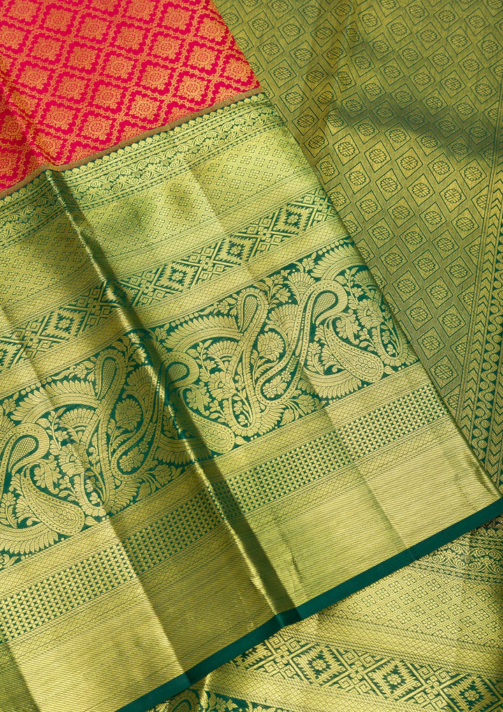 Red Zariwork Pure Silk Saree