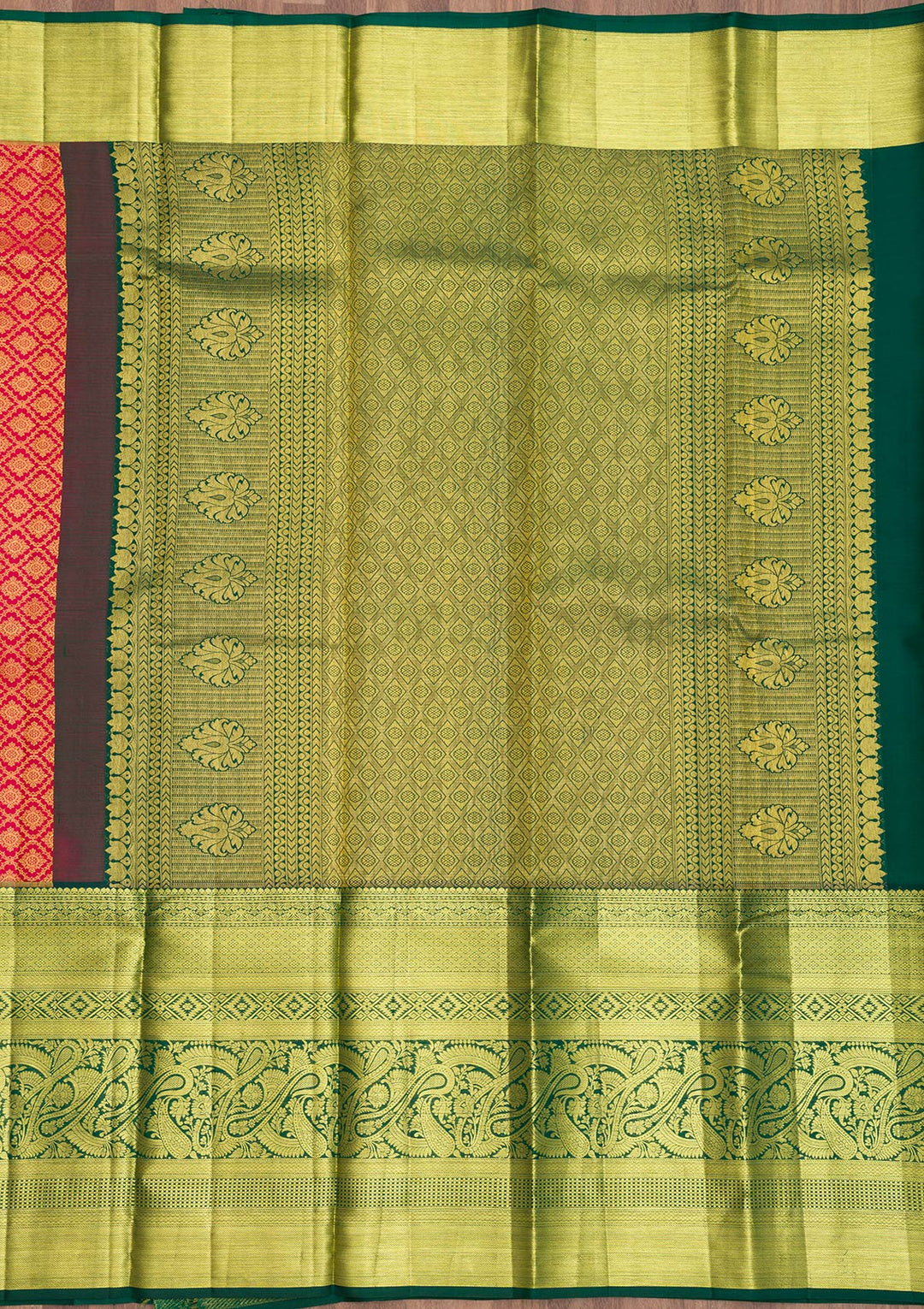 Red Zariwork Pure Silk Saree