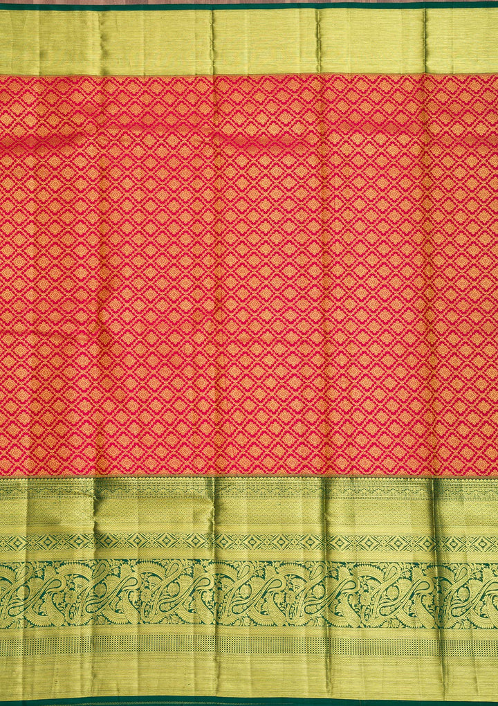 Red Zariwork Pure Silk Saree