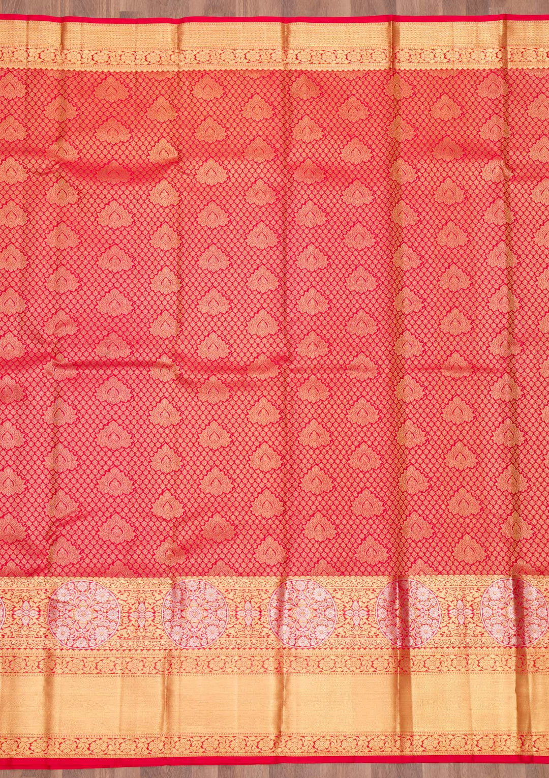 Red Zariwork Pure Silk Saree