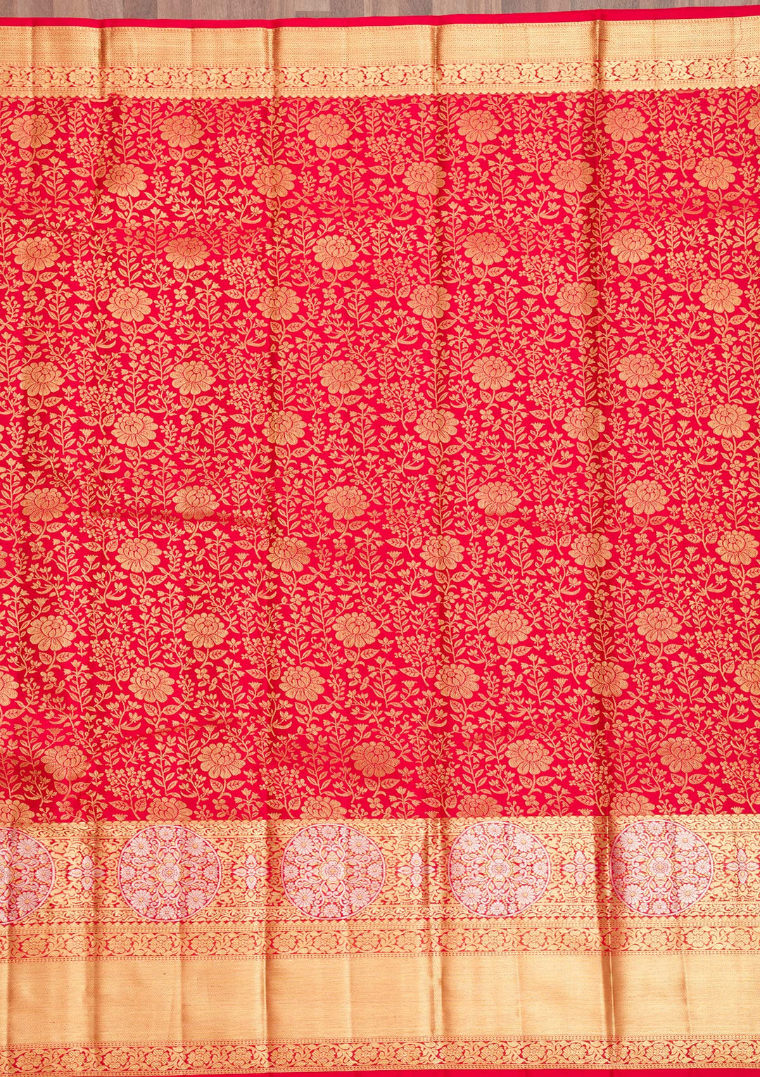 Red Zariwork Pure Silk Saree