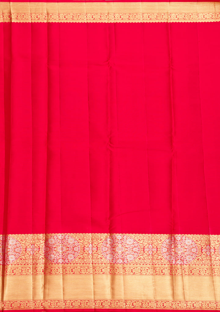 Red Zariwork Pure Silk Saree