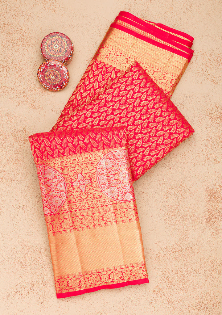 Red Zariwork Kanjivaram Pure Silk Saree