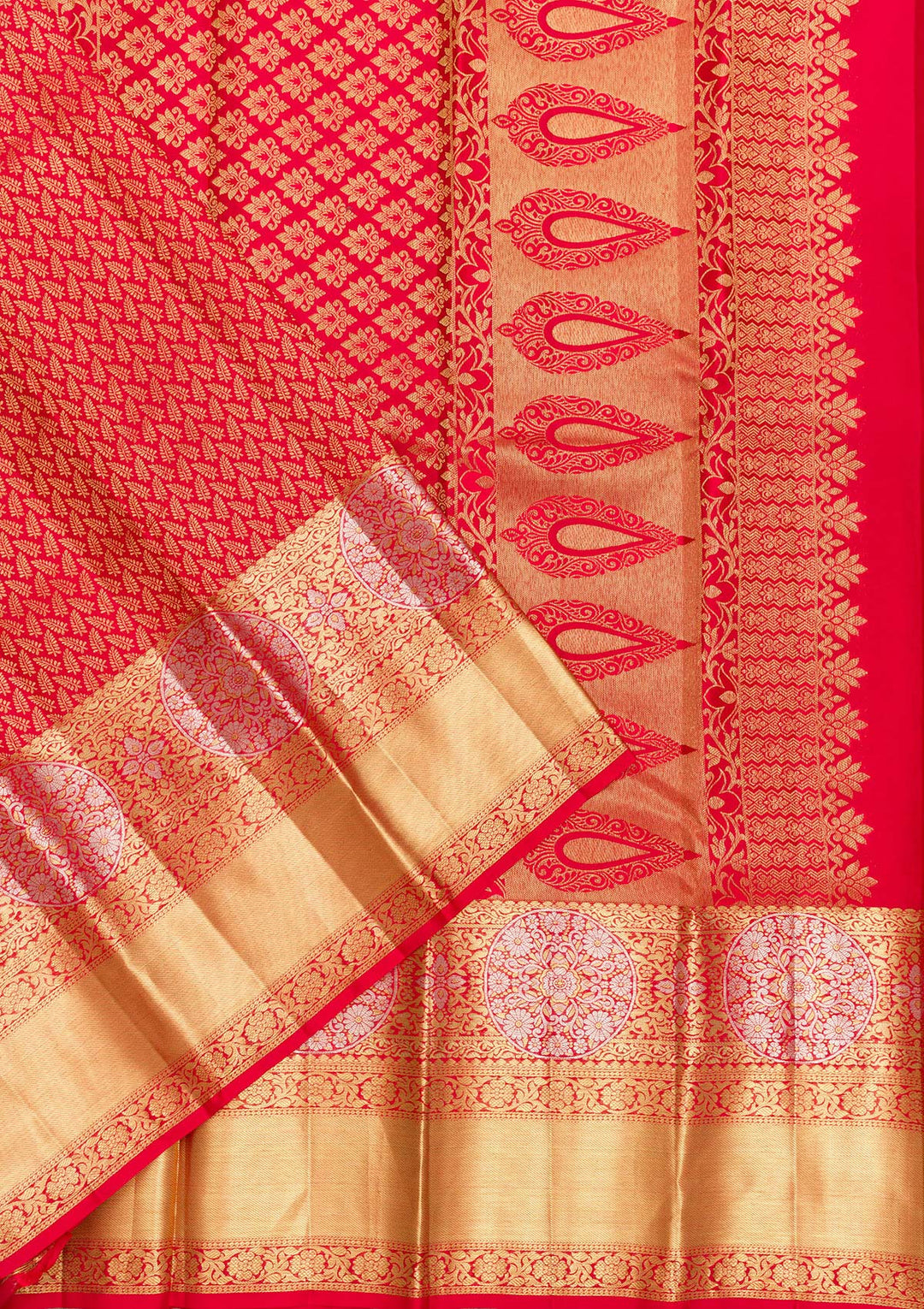 Red Zariwork Kanjivaram Pure Silk Saree
