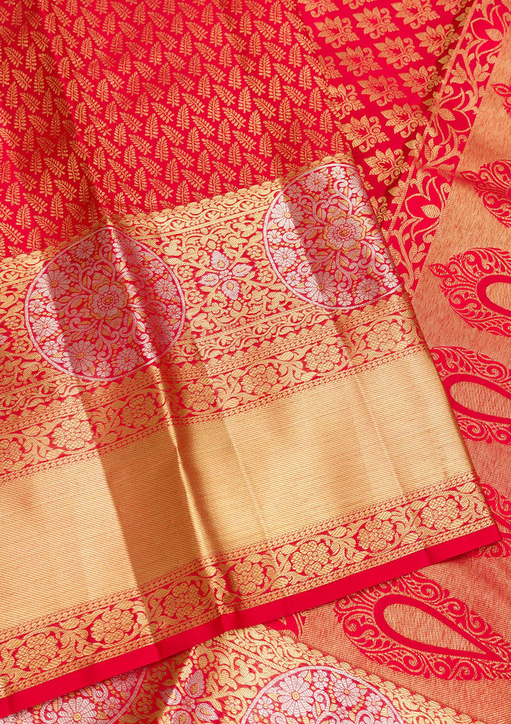 Red Zariwork Kanjivaram Pure Silk Saree