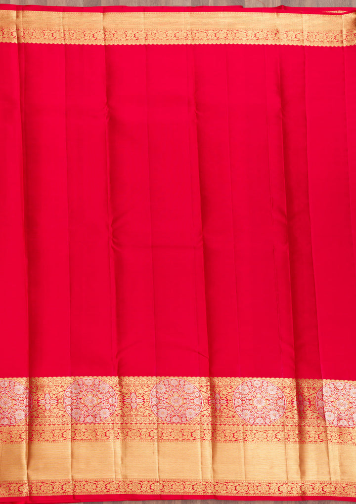Red Zariwork Kanjivaram Pure Silk Saree