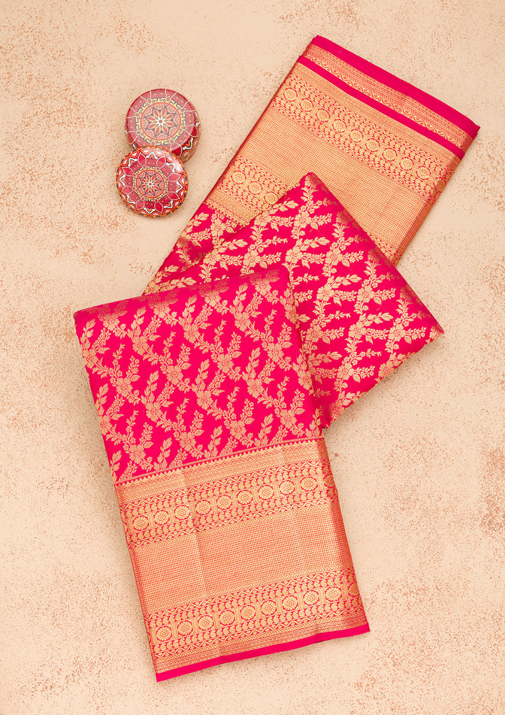 Red Zariwork Banarasi Pure Silk Saree