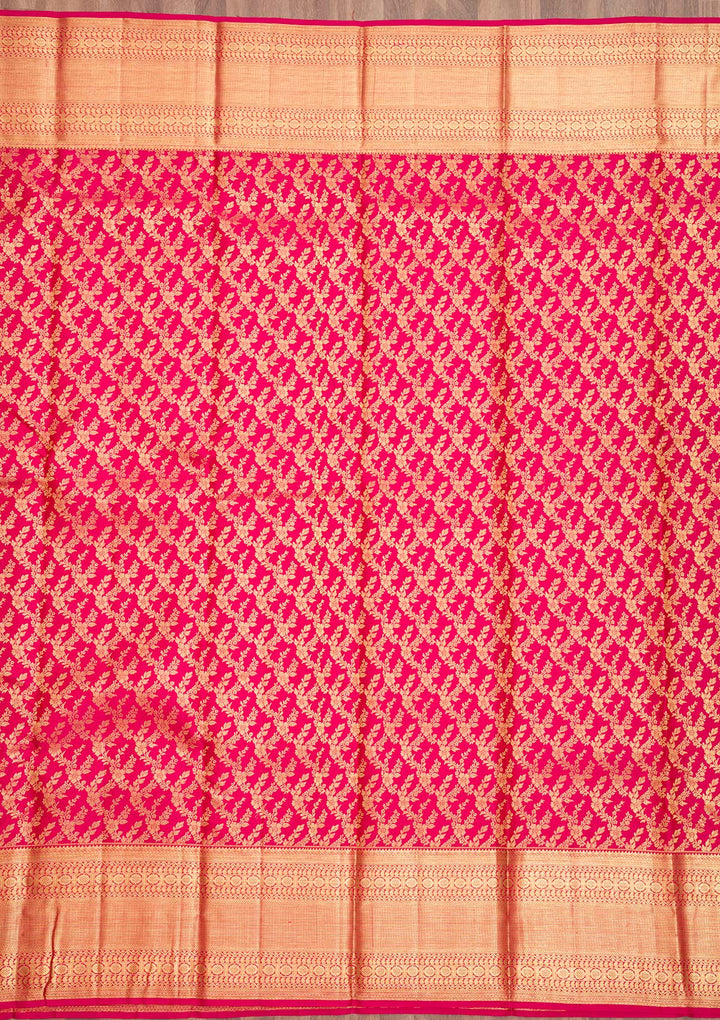 Red Zariwork Banarasi Pure Silk Saree