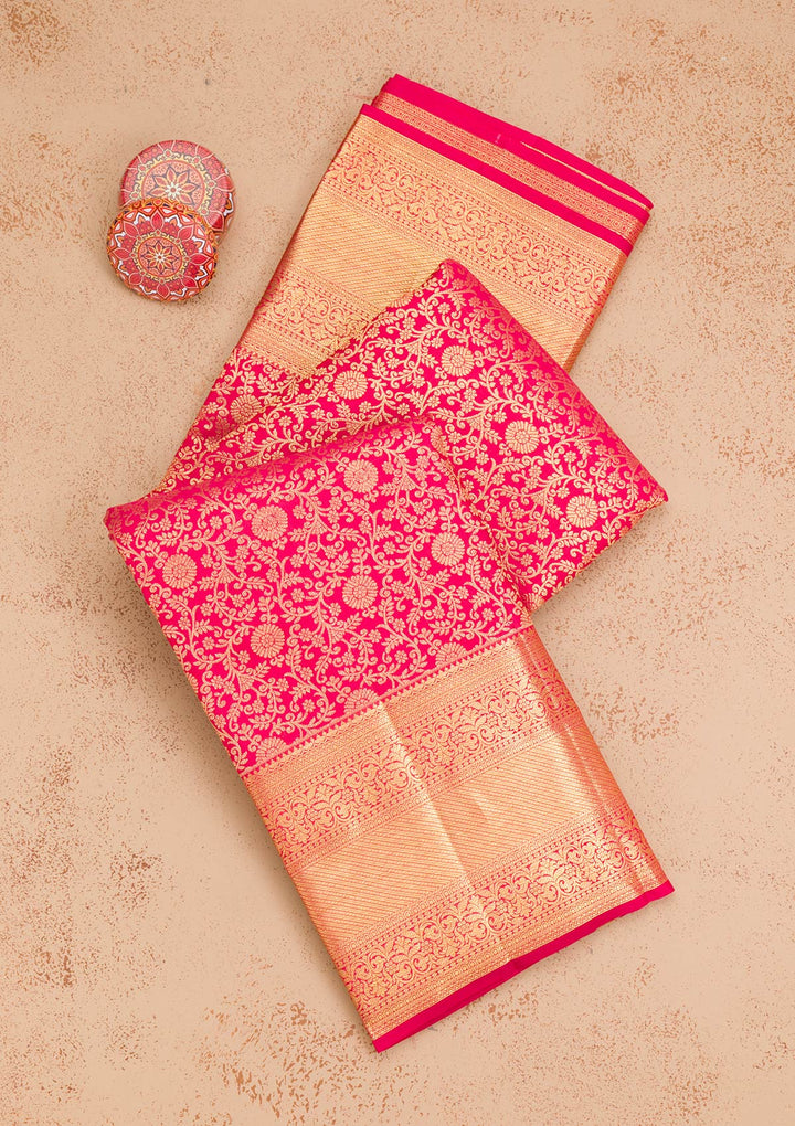 Red Zariwork Pure Silk Saree