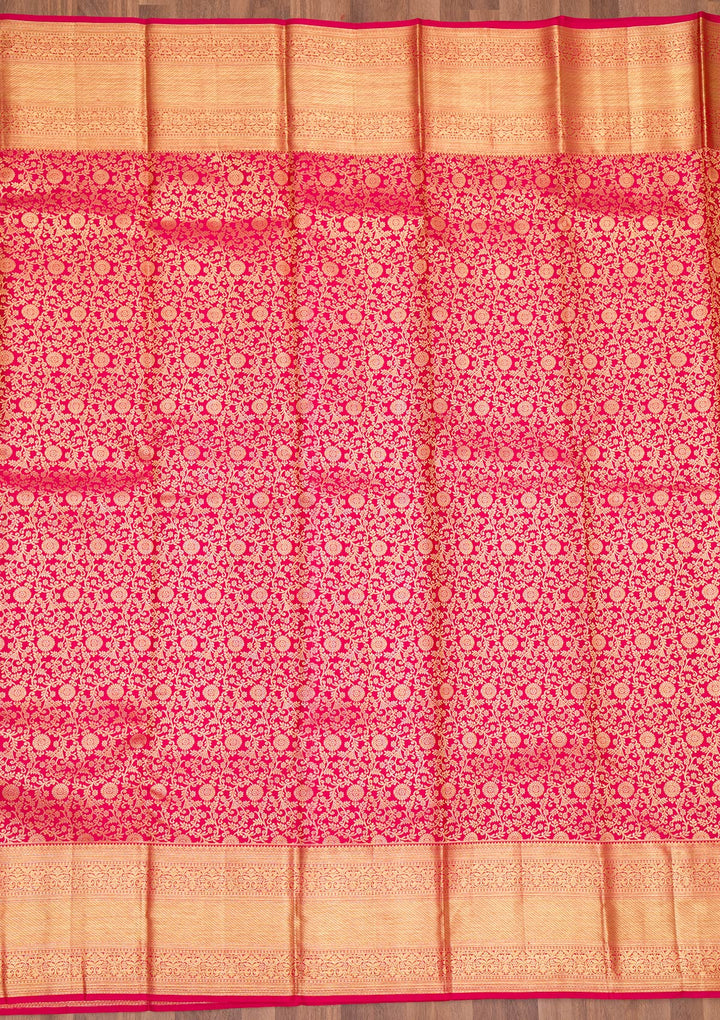 Red Zariwork Pure Silk Saree