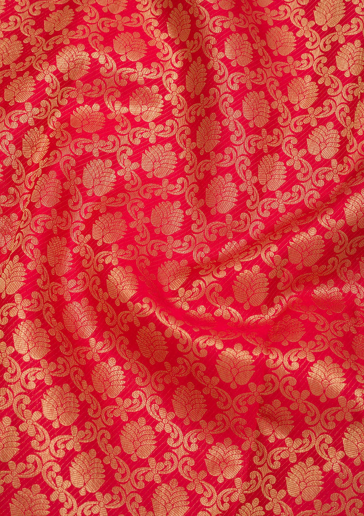 Red Zariwork Banarasi Pure Silk Saree