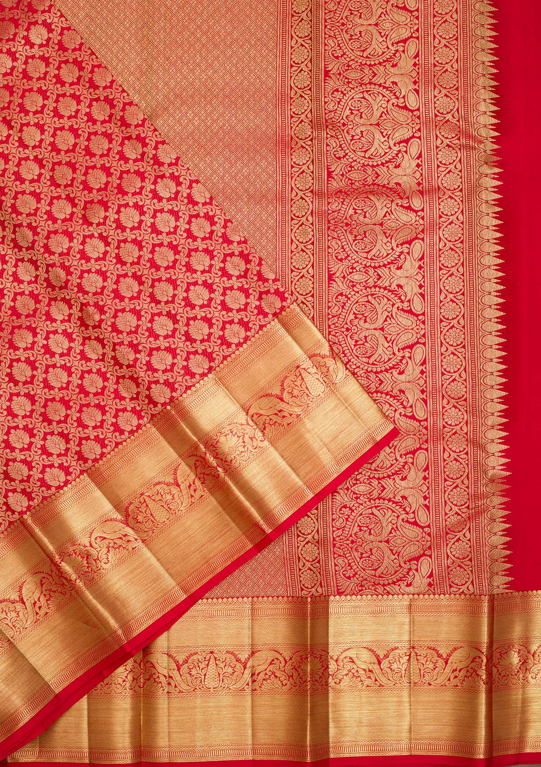 Red Zariwork Banarasi Pure Silk Saree