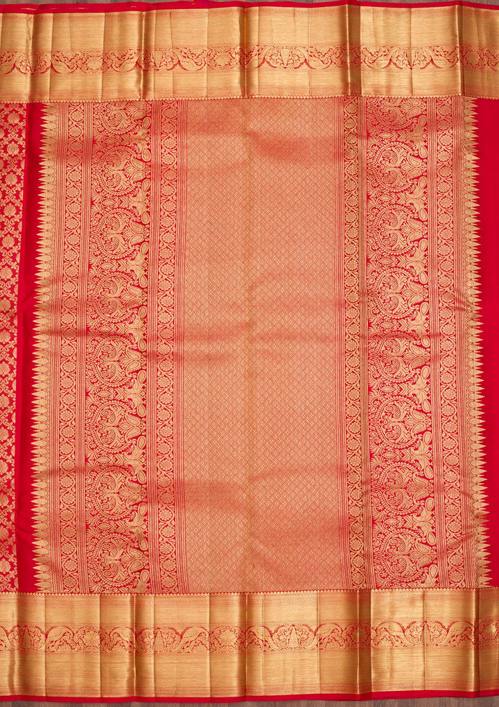 Red Zariwork Banarasi Pure Silk Saree