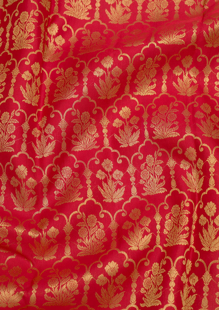 Red Zariwork Pure Silk Saree