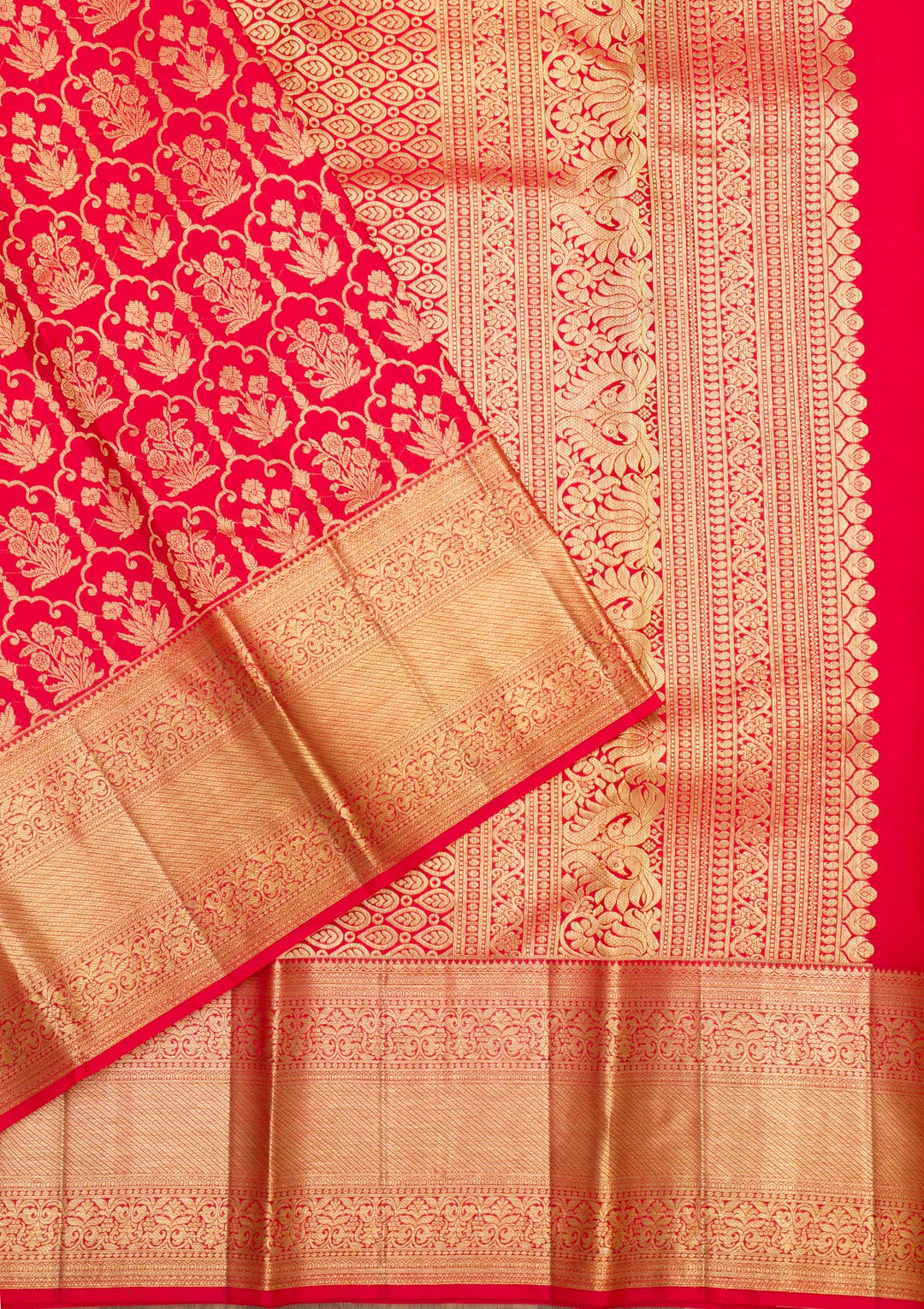 Red Zariwork Pure Silk Saree