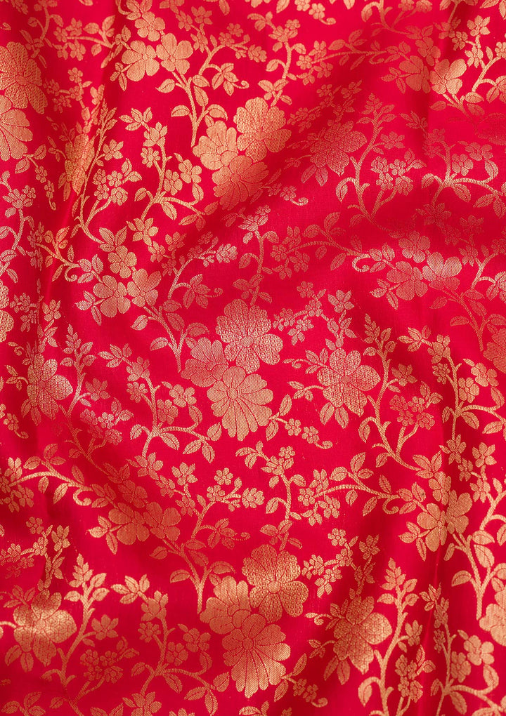 Red Zariwork Pure Silk Saree