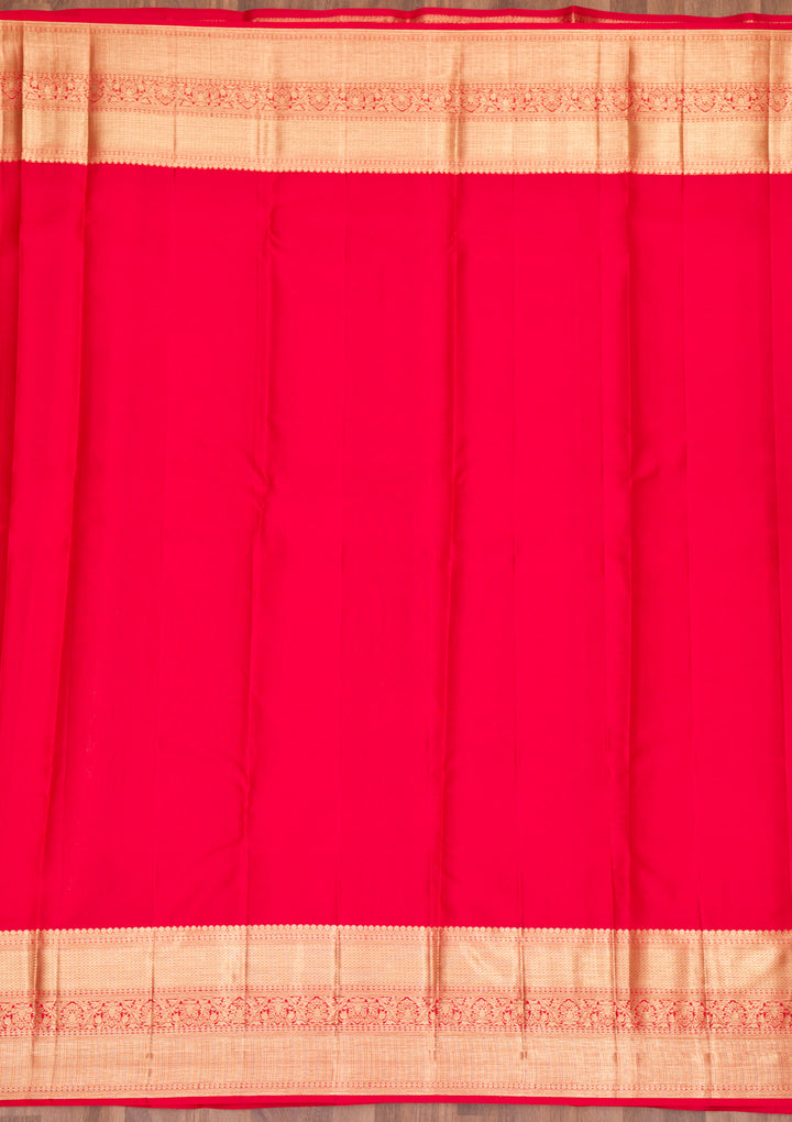 Red Zariwork Pure Silk Saree