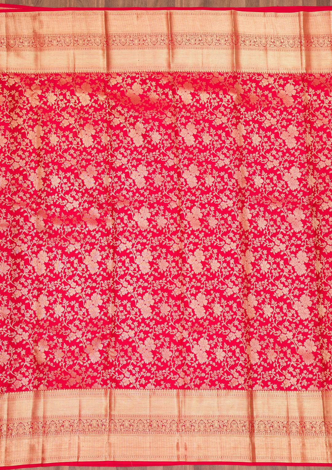 Red Zariwork Pure Silk Saree